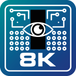 Symbol technologii 8K